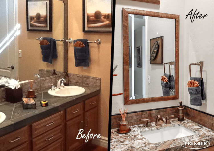 Guest Bathroom Before and After