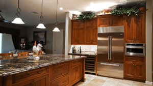 Traditional Rustic Kitchen Decor Side View