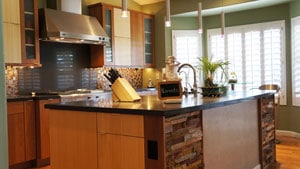 Traditional Rustic Kitchen Decor from side